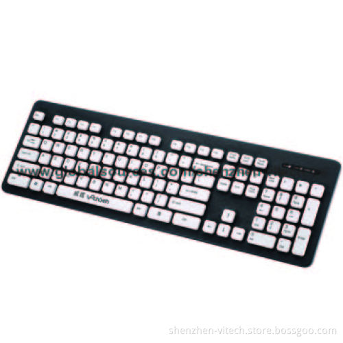 USB Port Washable Keyboard, Beautiful and Practical Design, Supports Several Languages
